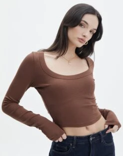 Mid Rise Split Flare Ponte Pant -Swoon Fashion mylie wide rib scoop deep umber front tl111290vis