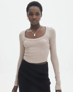 Mid Rise Split Flare Ponte Pant -Swoon Fashion mylie wide rib scoop dusty mink front tl111290vis