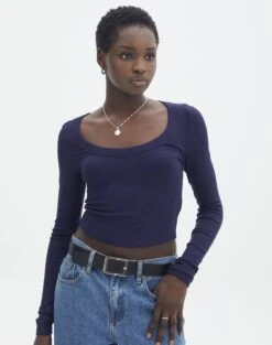 Mid Rise Split Flare Ponte Pant -Swoon Fashion mylie wide rib scoop friday night front tl111290vis