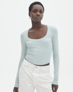 Mid Rise Split Flare Ponte Pant -Swoon Fashion mylie wide rib scoop lost pearl front tl111290vis