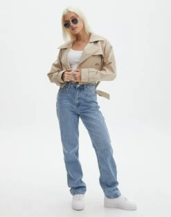 Scoop Neck Long Sleeve Crop Top -Swoon Fashion mylie wide rib scoop white full tl111290vis