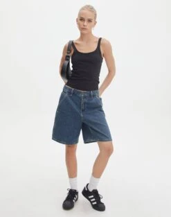 Keyhole Long Sleeve Wrap Top -Swoon Fashion nate longline denim short coyote blue front sw127903rdnm 1