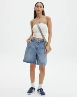 Supersoft Backless Tank Top -Swoon Fashion nate longline denim short riley vintage wash front sw127903rdnm 1