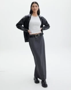 Crew Neck Longline Tank -Swoon Fashion o frank longline tank snow marle full tv115122orib