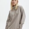 Oversized Quarter Zip Sweater -Swoon Fashion o olivia oversized quarter zip on the rocks front tl97172ocot 4