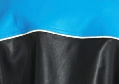 Faux Leather Oversized Moto Jacket -Swoon Fashion oatman oversized moto jacket colour block imagefront jw101770pu