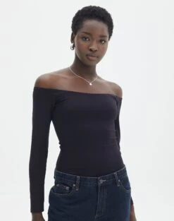 Supersoft Off The Shoulder Longsleeve Bodysuit