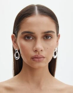 Sequin Mini Skirt -Swoon Fashion opa oval drop earrings silver front je144650ear 3