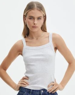 Mid Rise Baggy Cargo Jean -Swoon Fashion otis wide bind tank snow marle front tv118668orib