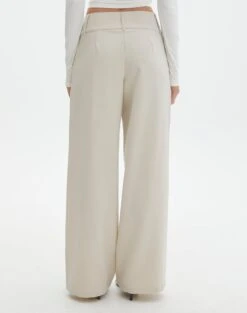 Double Button Tailored Pant -Swoon Fashion penny button suit pant what the shell back pw91835pln