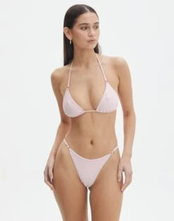 Ruched Balconette Bikini Top -Swoon Fashion r aiden adjustable high cut bikini briefs fairy floss front ga54030rpln 2