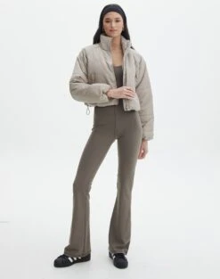 Zip Up Puffer Jacket -Swoon Fashion r eddie funnel crop puffer on the rocks full cs84145rpln