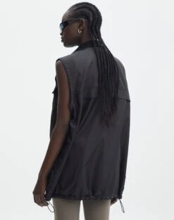 Lightweight Longline Puffer Vest 24 Lightweight Longline Puffer Vest -Swoon Fashion r johnny puffer vest black back vs91567rpln