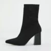 Knit Pointed Toe Boot -Swoon Fashion r kitty knit boot black front sh44645rkni 2