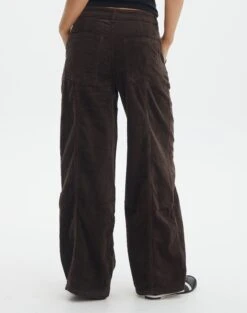 Mid Rise Pintuck Cord Pant -Swoon Fashion r miranda cord hot cocoa back pw91822rcor