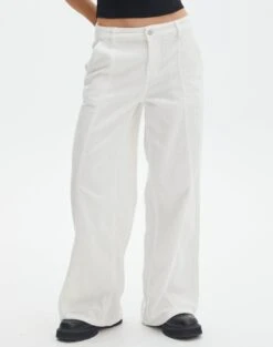 Mid Rise Pintuck Cord Pant -Swoon Fashion r miranda cord milk full pw91822rcor