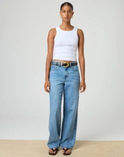 Hooded Cropped Knit -Swoon Fashion r piper puddle baggy jeans riley vintage wash front jd51910pden 6