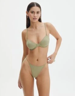 Side Tie Thong Bikini Bottom -Swoon Fashion r tamsin thin tie side thong bikini brief precious cargo front ga71259rpln 1