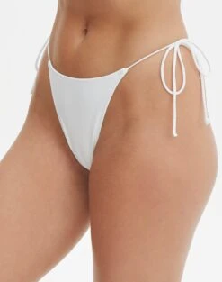 Side Tie Thong Bikini Bottom -Swoon Fashion r tamsin thin tie side thong bikini brief white detail ga71259rpln