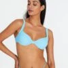 Balconette Thick Strap Tie Back Bikini Top -Swoon Fashion r teagan tie back bikini top deja blue front ga110507rpln