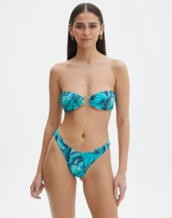 Printed Adjustable Thong Bikini Bottom -Swoon Fashion r zimi high waist thong mystic butterflies front ga63412rmsb 6