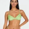 Shimmer Balconette Tie Back Bikini Top -Swoon Fashion reef balconette top pistachio front ga52510shm 1