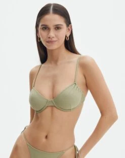 Ruched Balconette Bikini Top -Swoon Fashion reef balconette top precious cargo front ga52510rpln
