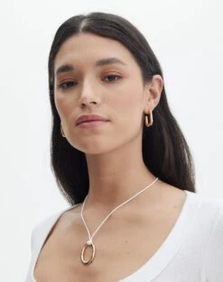 Halter V Neck Top -Swoon Fashion rory pendant rope necklace whitegold front je139656nl