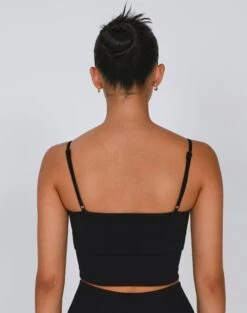 Active Seamless Ribbed Contour Cropped Tank 24 Active Seamless Ribbed Contour Cropped Tank -Swoon Fashion rosa seamless tank black back tv53576hvs