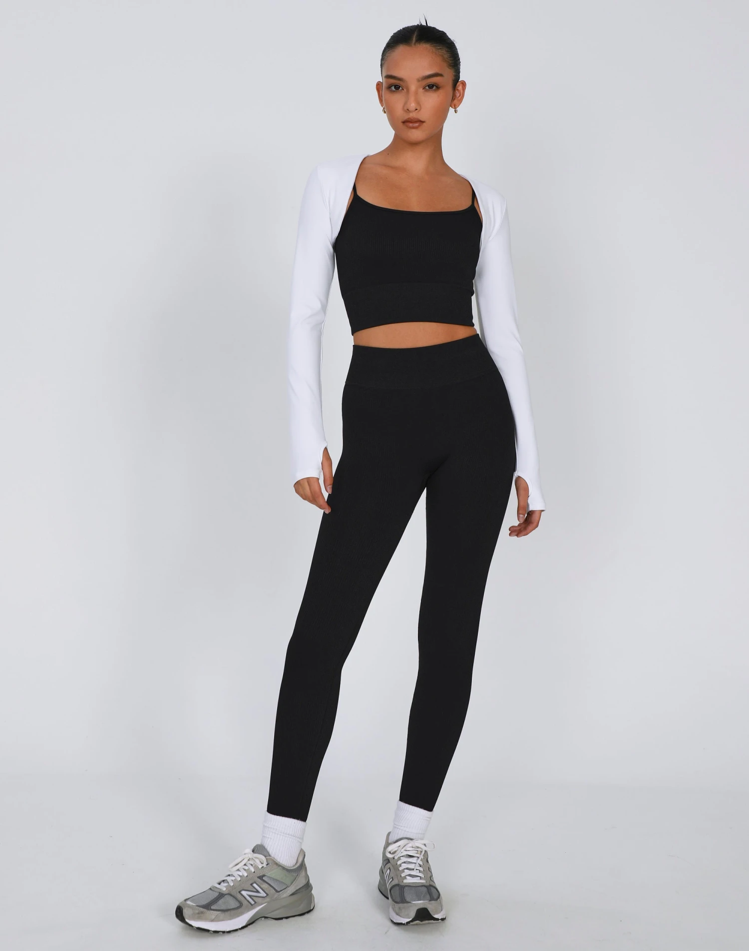 Active Seamless Ribbed Contour Cropped Tank 4 Active Seamless Ribbed Contour Cropped Tank - Image 2