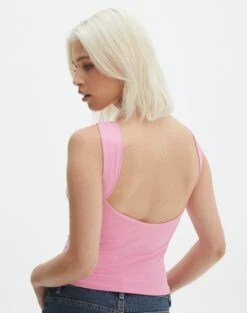 Supersoft Backless Tank Top -Swoon Fashion sayley low back tank gimme guava back tv146388pch