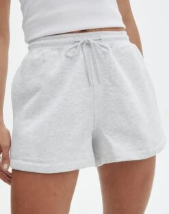 Drawstring Sweat Short -Swoon Fashion siesta short snow marle full sw120676cot