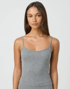 Knit Sequin Halter Top -Swoon Fashion sisi modal tank heather marle front tv118176mod 3