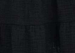 Muslin Tiered Mini Skirt -Swoon Fashion sky shirred muslin skirt black imagefront ss72038mus