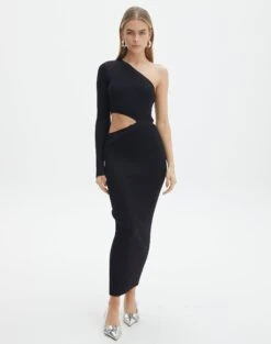 Scoop Neck Rib Tank -Swoon Fashion stella one sleeve black front kd129008vn 1