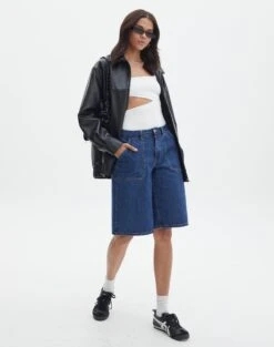 Supersoft One Shoulder Side Cut Out Bodysuit -Swoon Fashion sully peachy bodysuit milk full tb95431pch