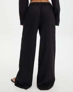 Linen Blend Pants 24 Linen Blend Pants -Swoon Fashion t co dallas linen pant black back pw115995tlv