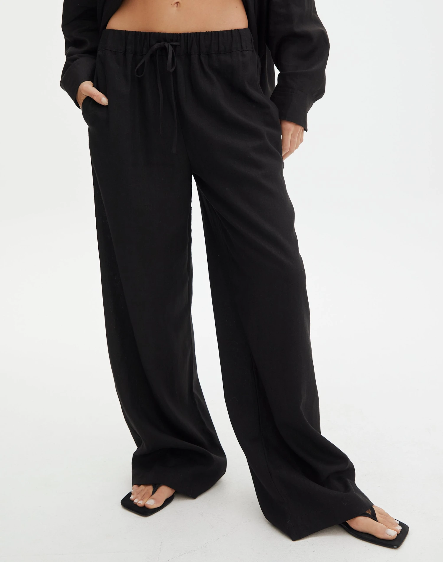 Linen Blend Pants 4 Linen Blend Pants - Image 2