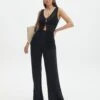 Linen Blend Wide Leg Pants -Swoon Fashion t co dizzy flared pant black front pw118952tlv