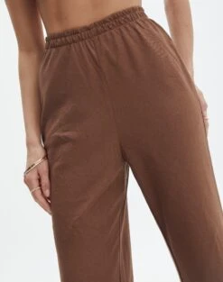 Linen Blend Wide Leg Pants -Swoon Fashion t co dizzy flared pant deep umber imageback pw118952tlv