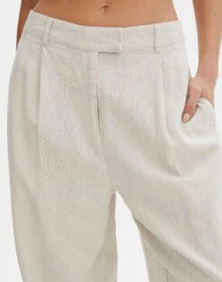 Linen Blend Tailored Pant -Swoon Fashion t co harley tailored linen pant head in the sandmilk imageback pw120209tcd