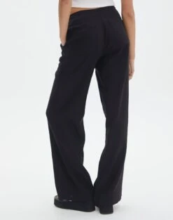 Tie Waist Linen Pant -Swoon Fashion t evie mr tie waist linen pant black back pw123196tlv