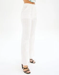 High Rise Tailored Wide Leg Panelled Pant -Swoon Fashion talia tailored crepe pant white detail pw55252cot