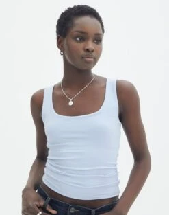 Ringspun Low Rise Denim Skirt -Swoon Fashion tommy tank top icecap front tv124269pch