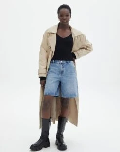 Ribbed V Neck Long Sleeve Knit -Swoon Fashion vance v neck black full kl79068vn