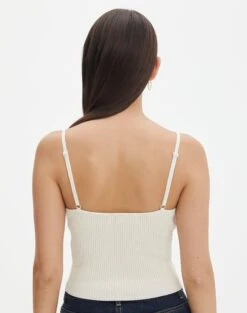 Knit V Neck Tank Top -Swoon Fashion yves v neck tank bad to the bone back kv125600vn