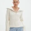 Oversized Quarter Zip Knit Jumper