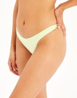 Shimmer Thong Bikini Bottom -Swoon Fashion zimi high waist thong lime splice detail ga63412shm